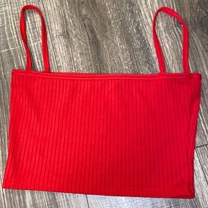 Red Crop Top